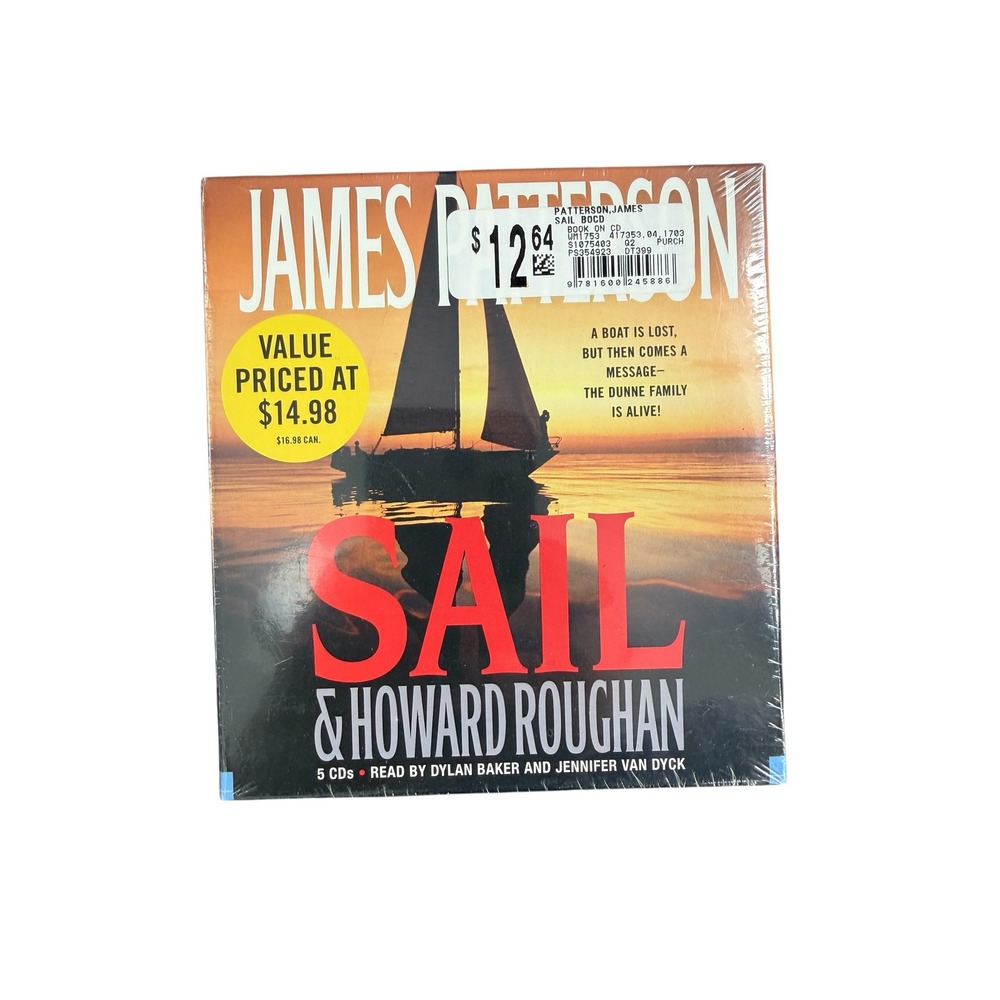 Sail James Patterson Howard Roughan Audio CD Book 5-CD Set Sealed New Thriller